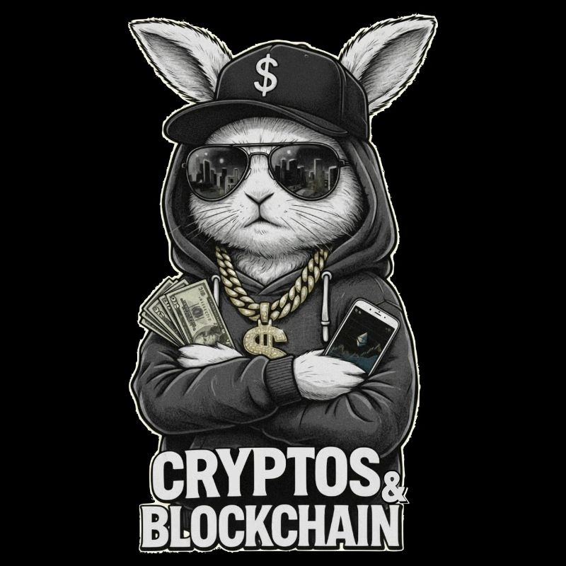 CryptoRabbit : T-shirt Blockchain Hustle