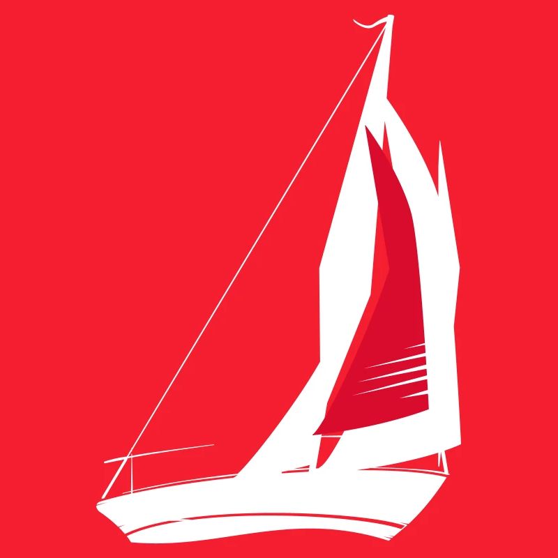 sailing ship segler white red