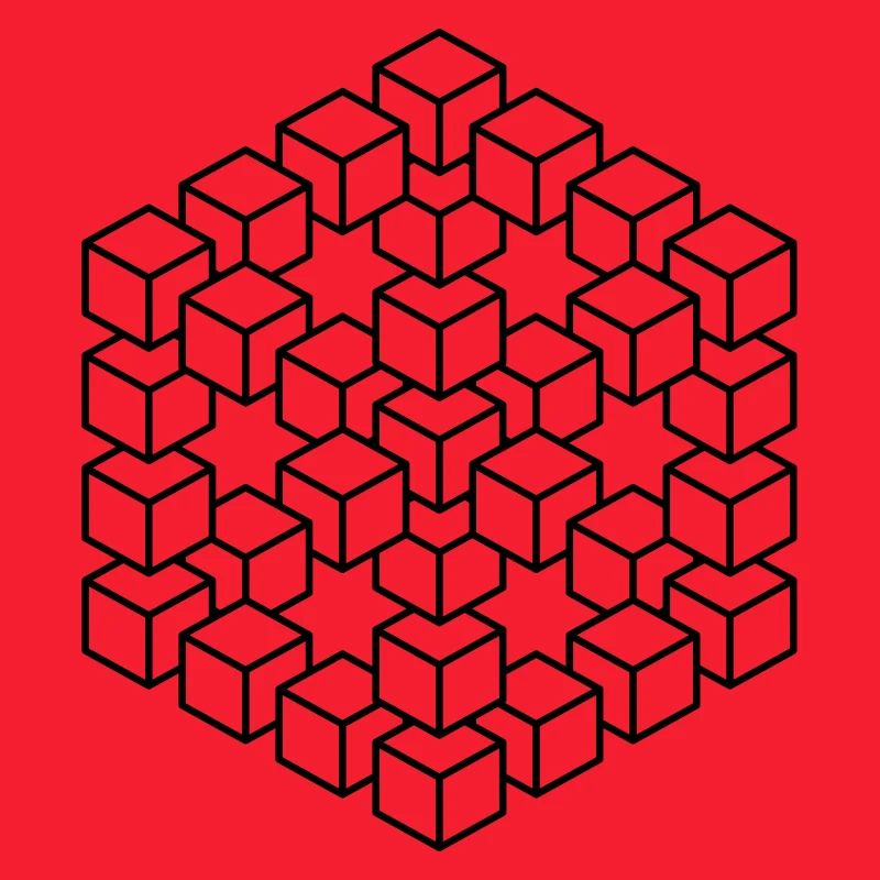 Figure impossible imagination géométrie cube Escher