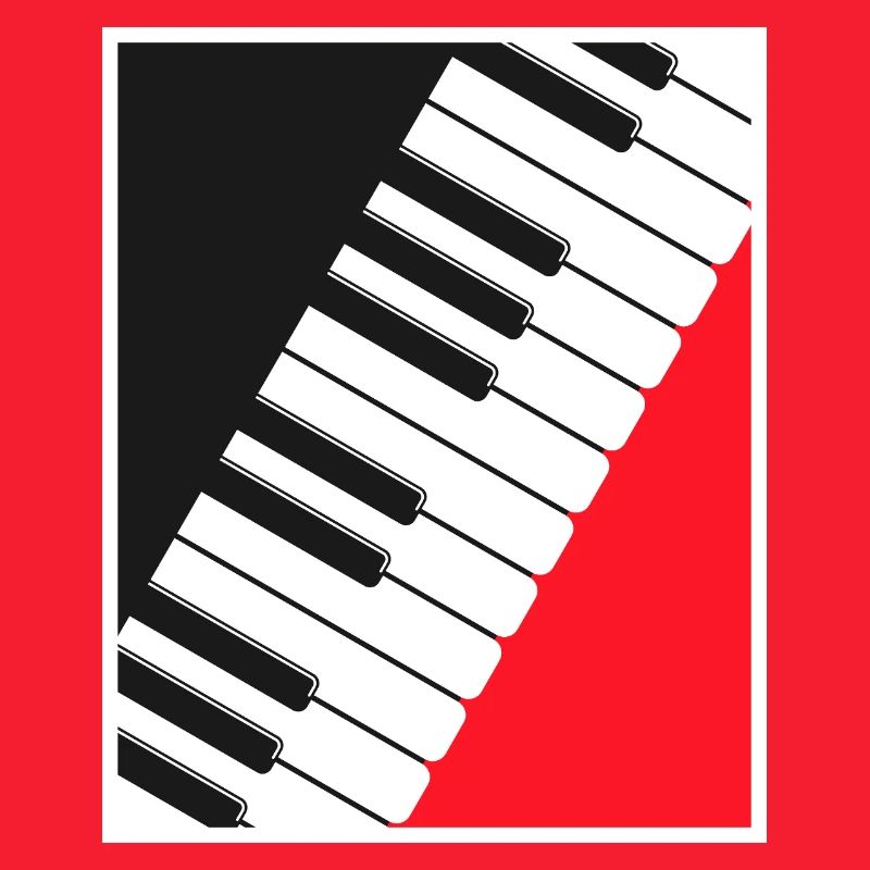 Art d’affiche clavier de piano