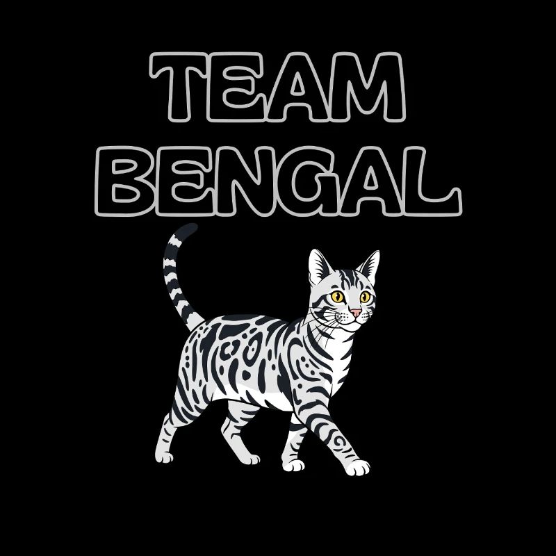 Team Bengal Cat Graphic