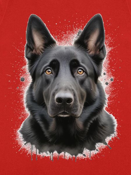 schwarzer Schäferhund 