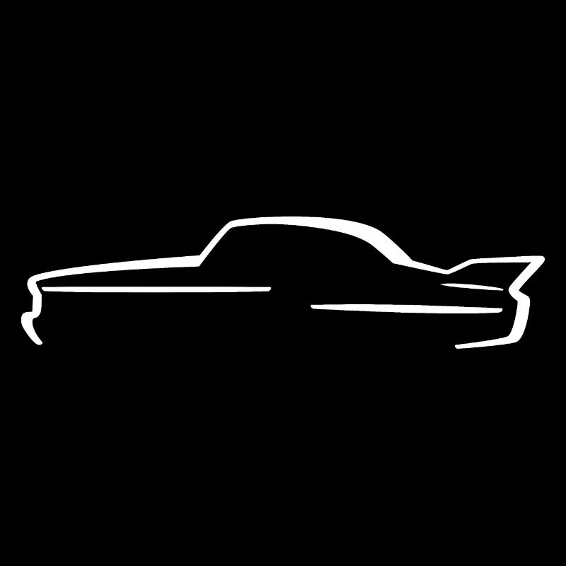 Silhouette de voiture | Oldtimer | Nageoire caudale | W.