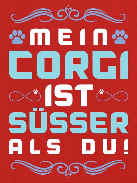 corgi hund spruch