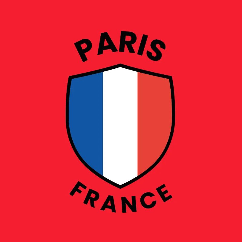 Conception du drapeau de Paris sur le bouclier