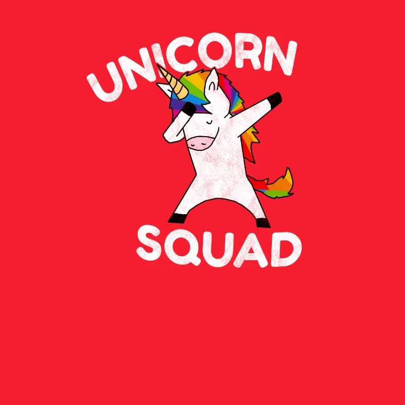 Einhorn Unicorn Squad Einhorn Regenbogen Dab Dabbe