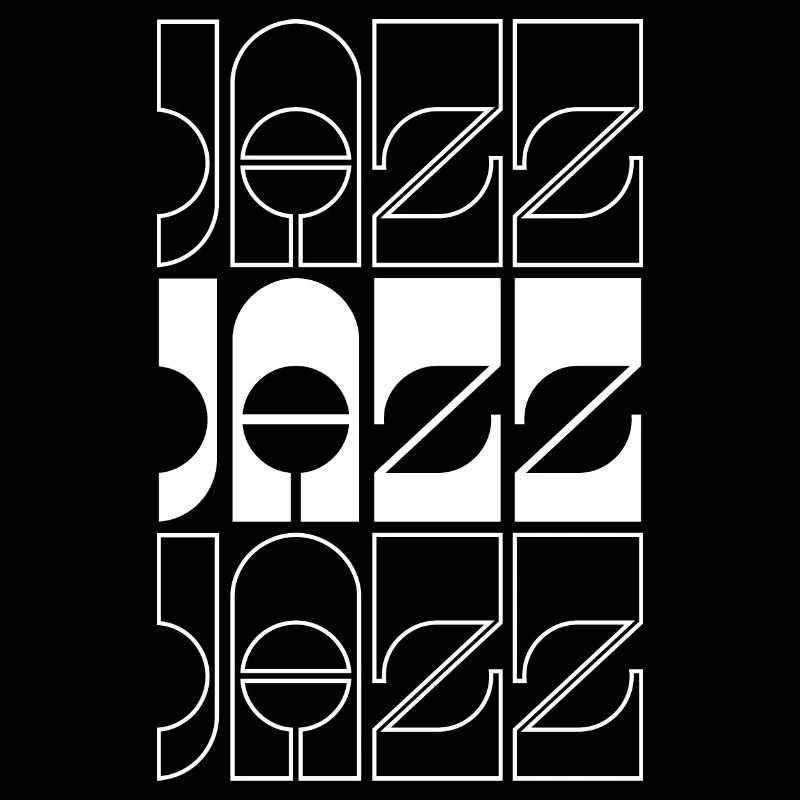Conception audacieuse du logo de jazz