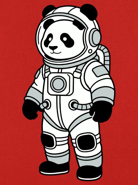 Combinaison spatiale panda bear