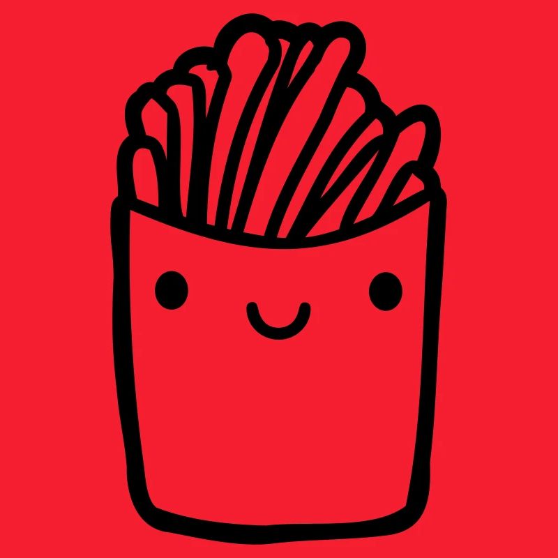 Frites mignonnes pour le visage