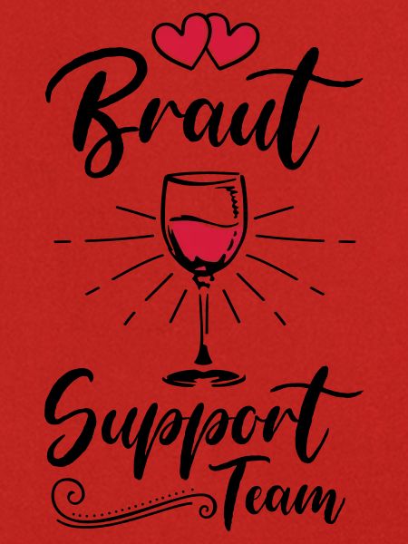 braut support team wein