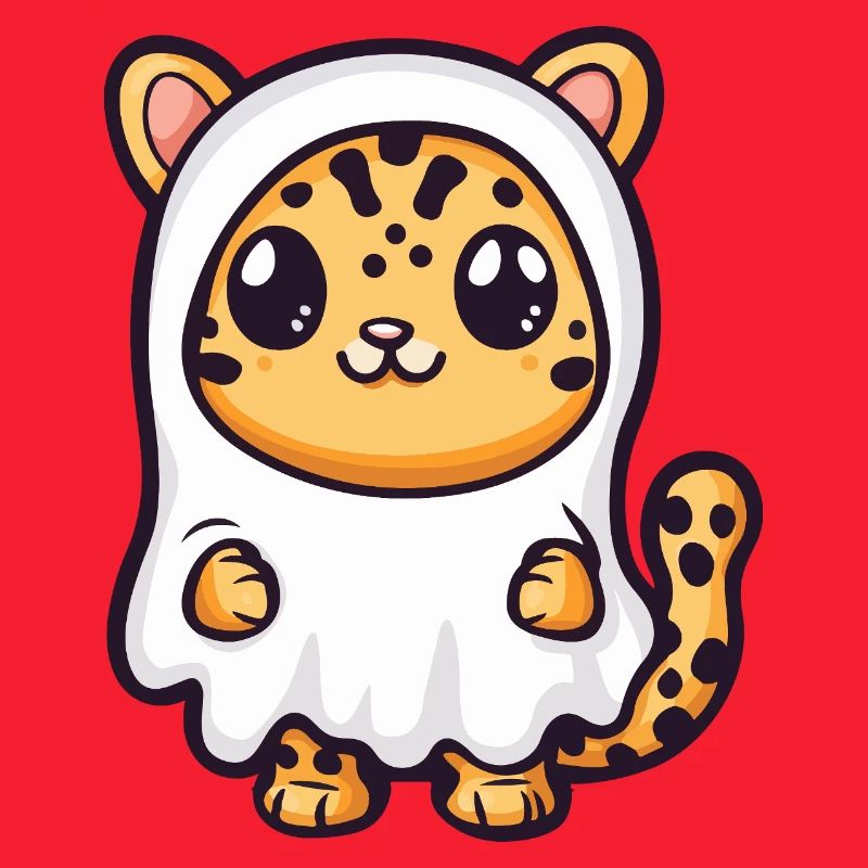 Leopard Halloween Geist