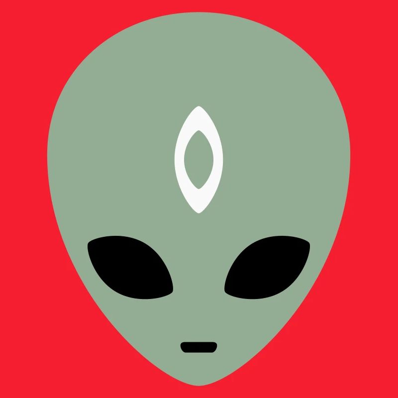 Alien Head Third Eye (three colours)