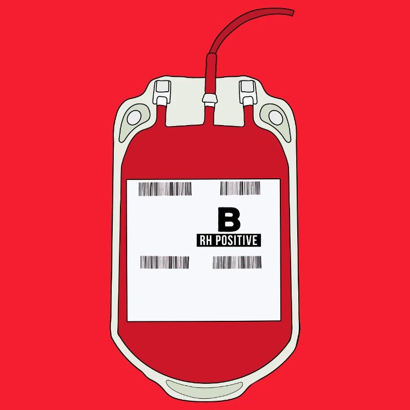 B Positiver Blutbeutel