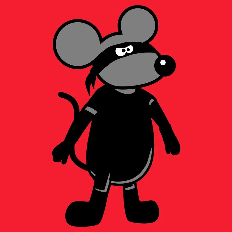Maus Böse Räuber Ninja Überfall Dieb Einbrecher