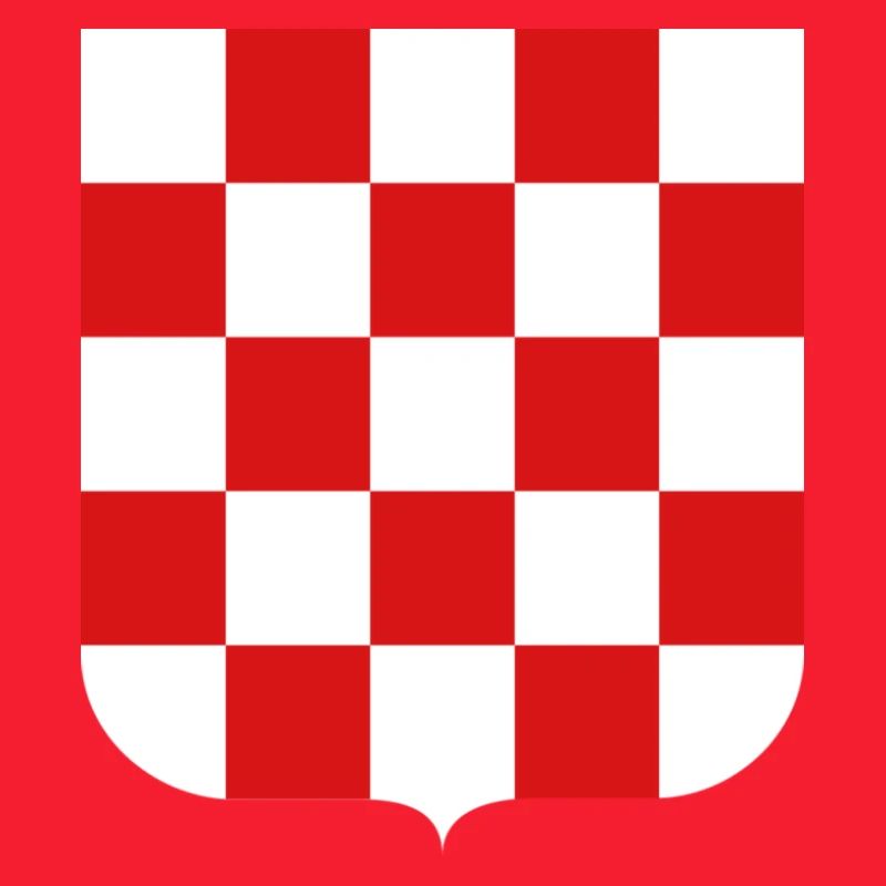 Croatia colors emblem chess pattern