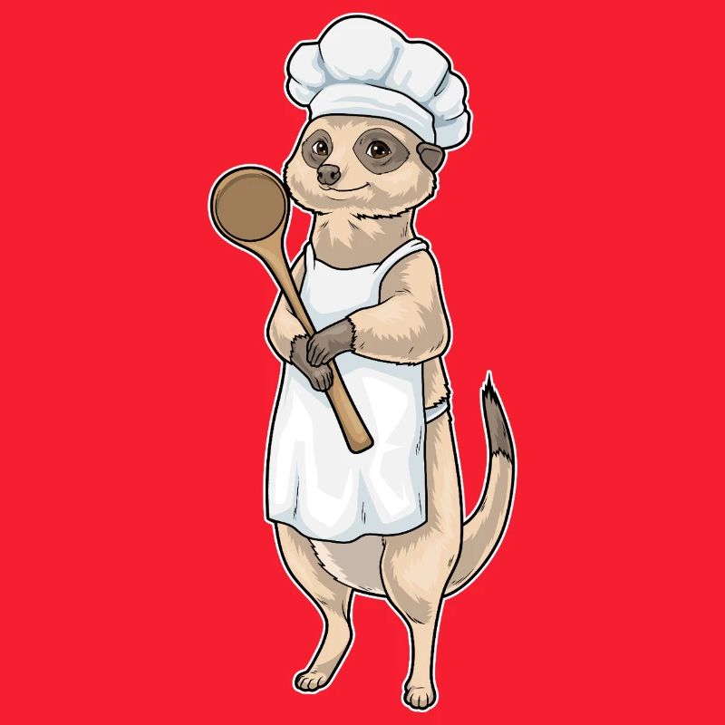 Cuisson à la cuillère de cuisine de suricates
