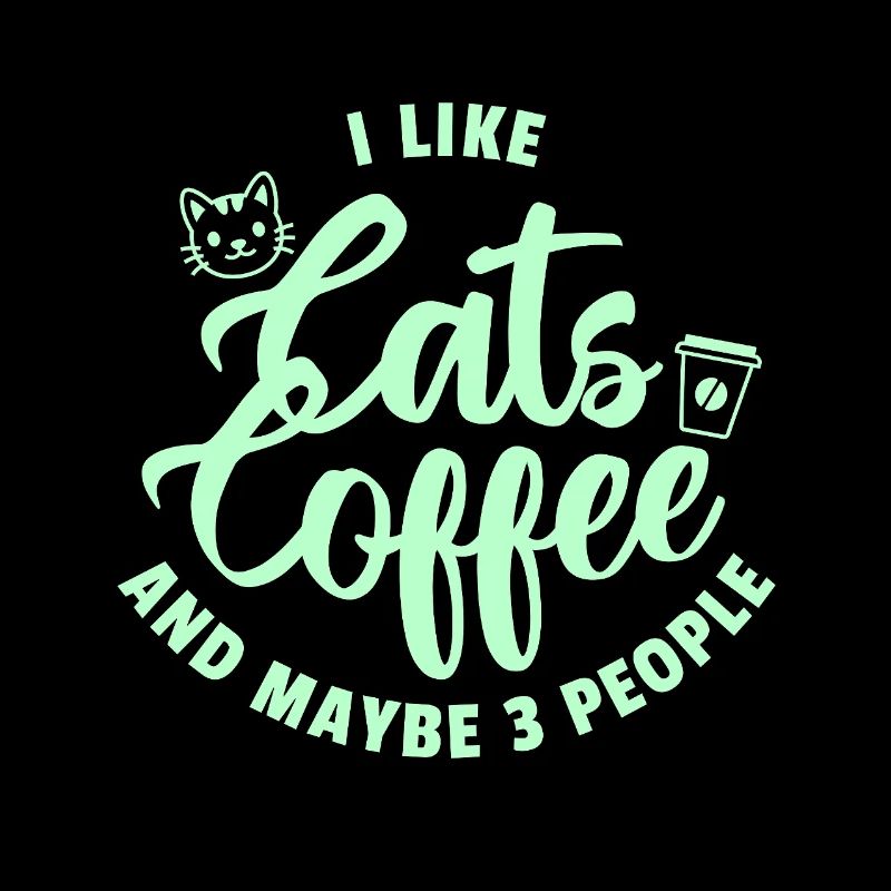 Katzen Kaffee Trio Spruch