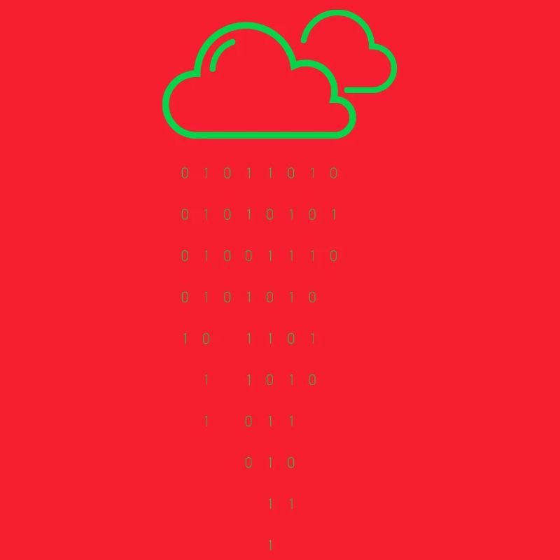Code de pluie nuageuse