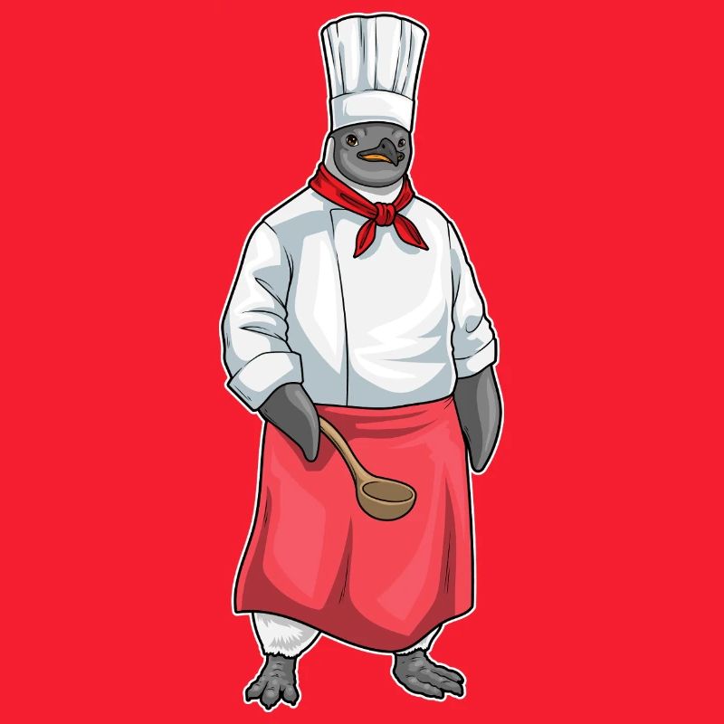 Penguin Chef Chef Hat Cooking