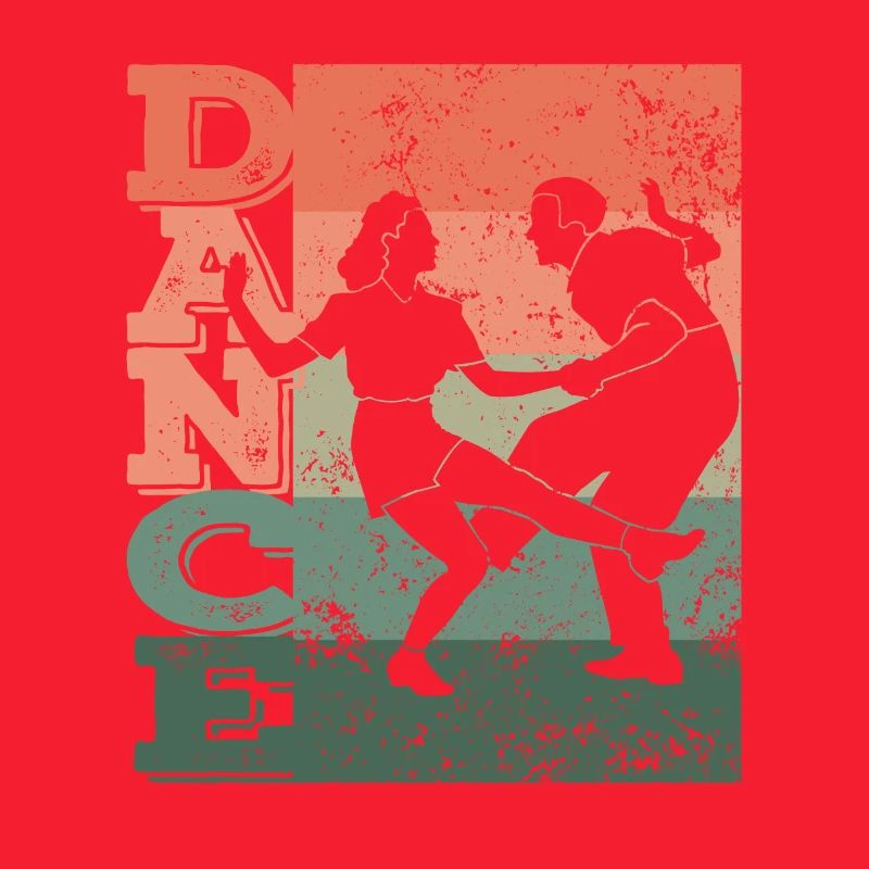 Boogie Woogie Dance Swing 60s Retro Dance Couple
