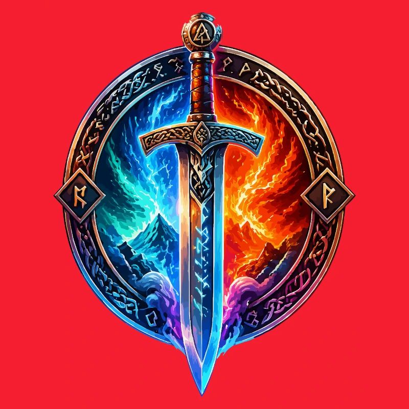Épée du Dragon de Glace de Feu