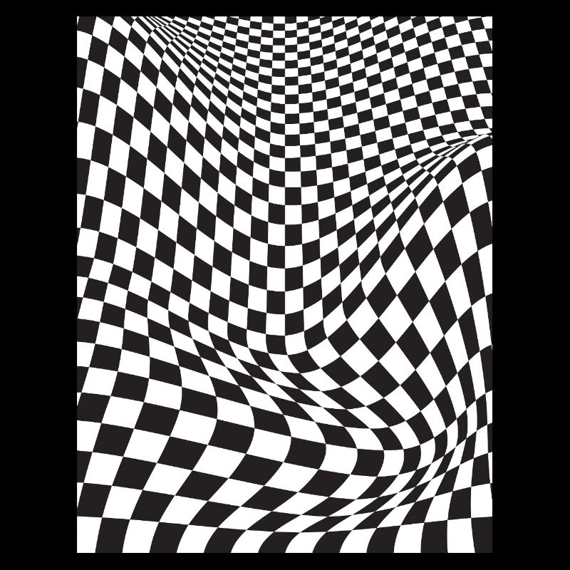 Warped Checkered Illusion