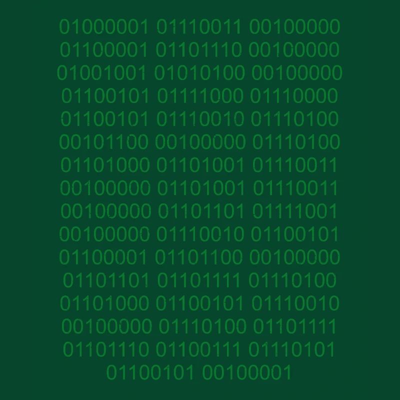 Binaire Code informatique Computer Nerd