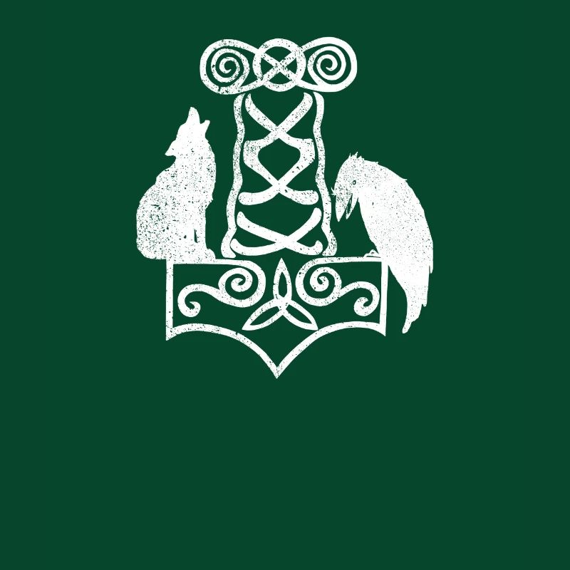 Thor Hammer Mjölnir Geri Freki Hugin Munin