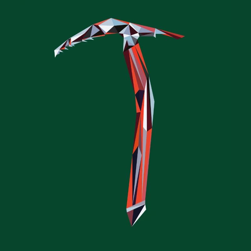 Bergsteiger Eispickel