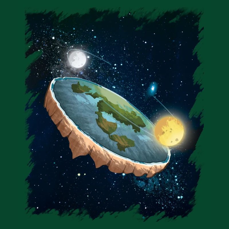 Flat earth disk map universe gift