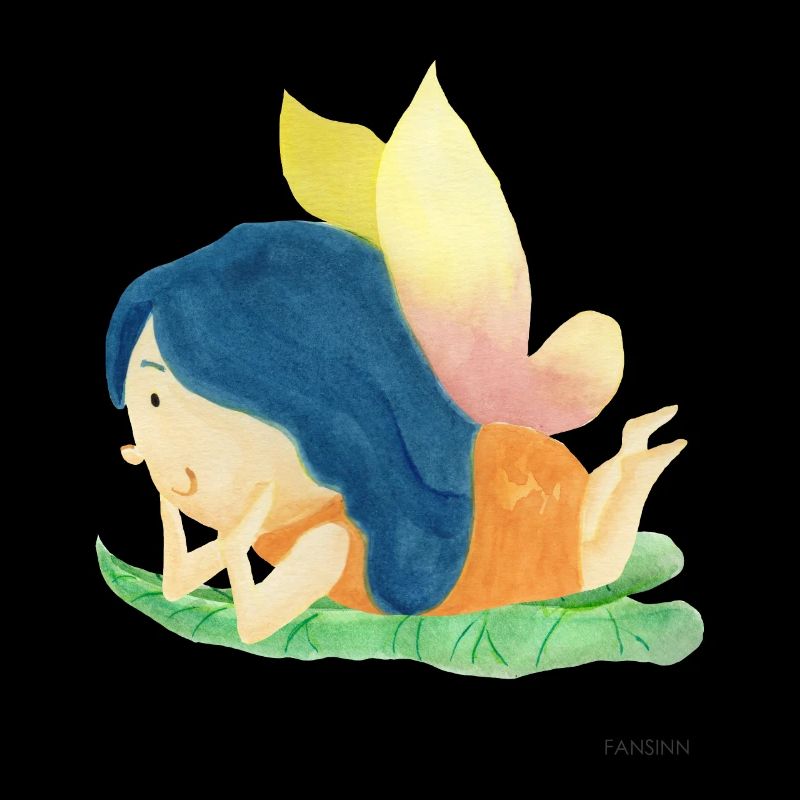 Fee Elfe Garten Märchen Mädchen Blume Geschenk