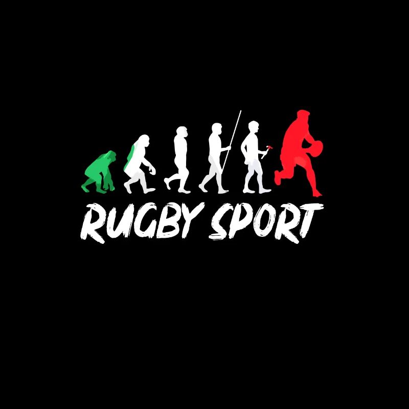 Rugby Sport Evolution Geschichte Geschenk Design