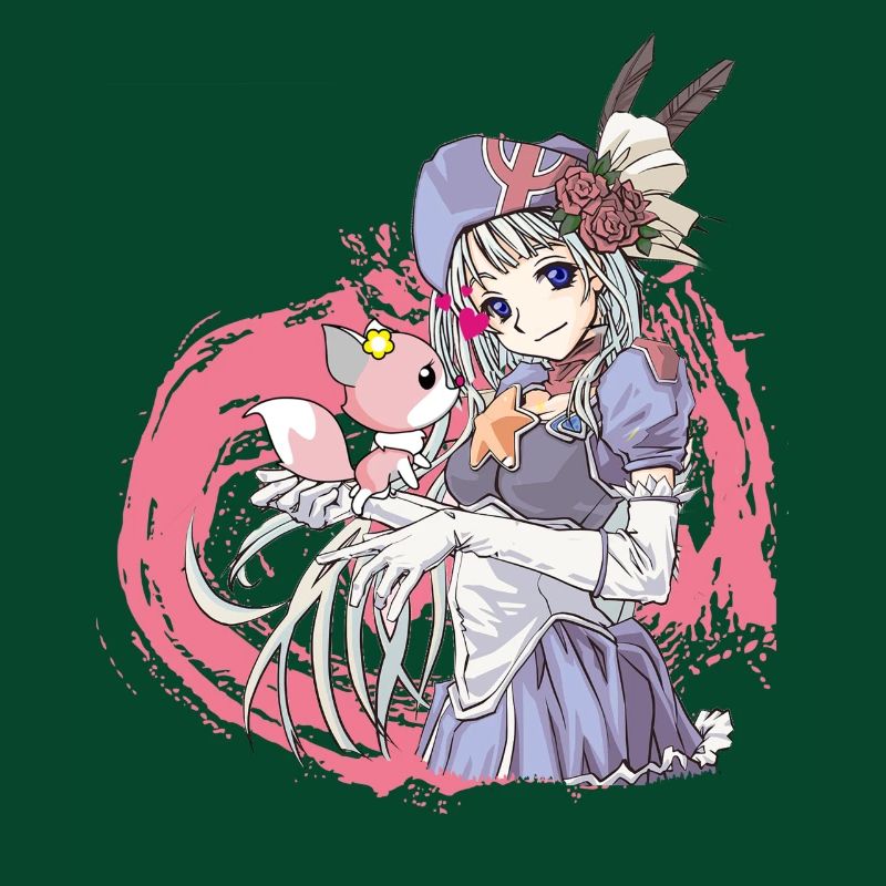Manga Mädchen mit Hund