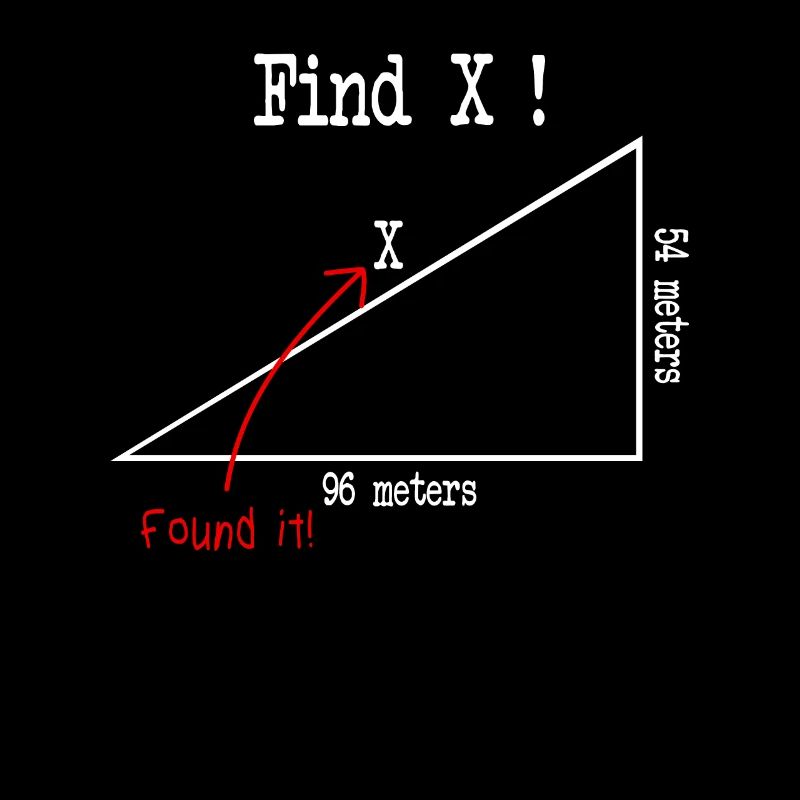 Math math meme Find X Found It pythagoras