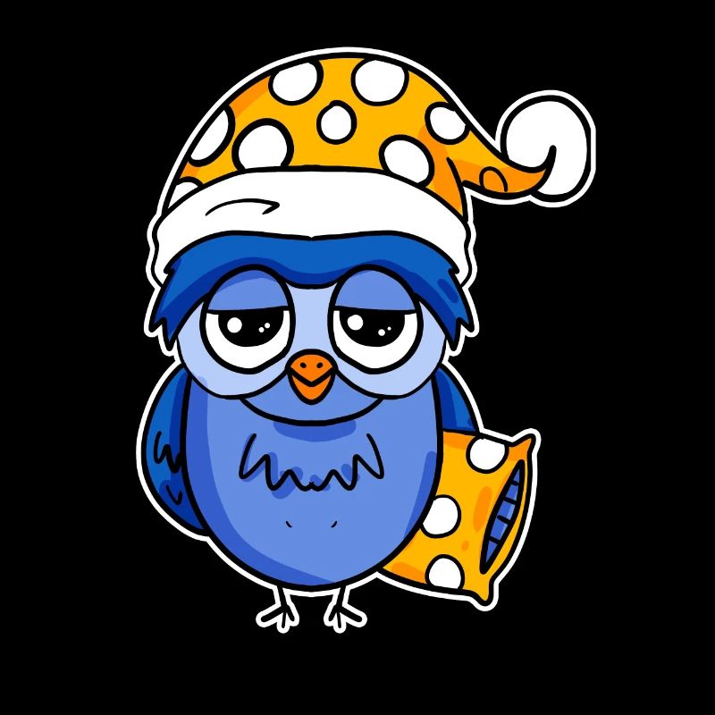 Early riser owl sleeping