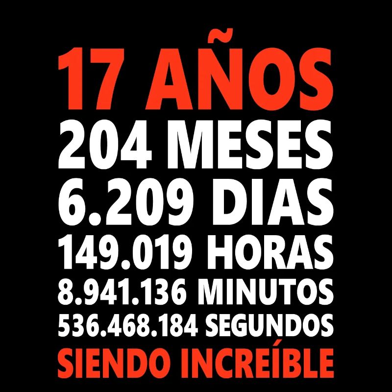 17. Geburtstag Spanien Spanisch Spruch Geschenk