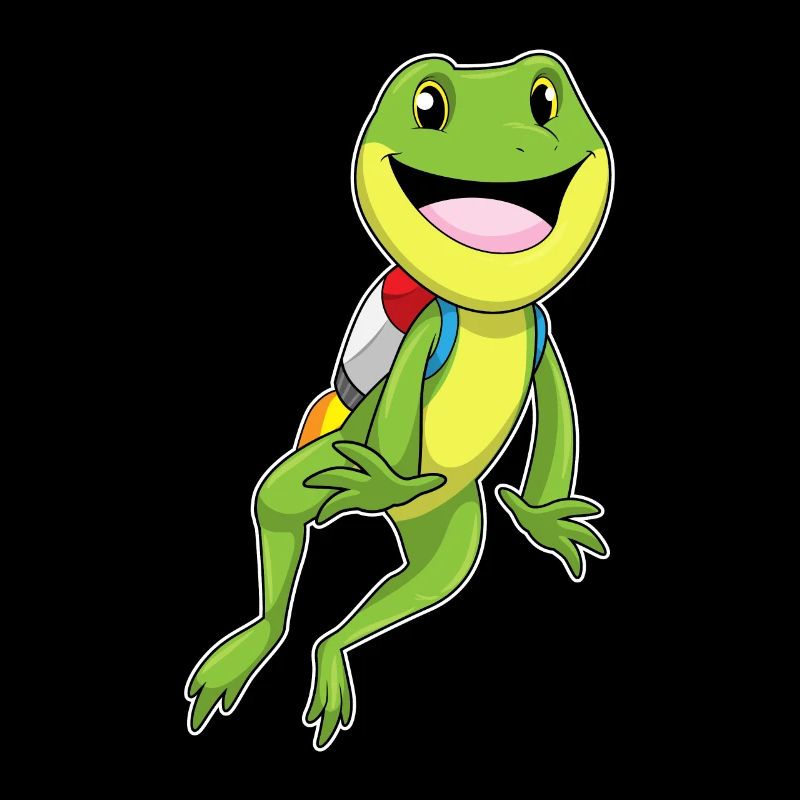 Frosch mit Jetpack