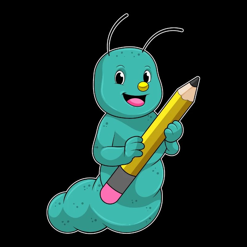 Chenille au crayon