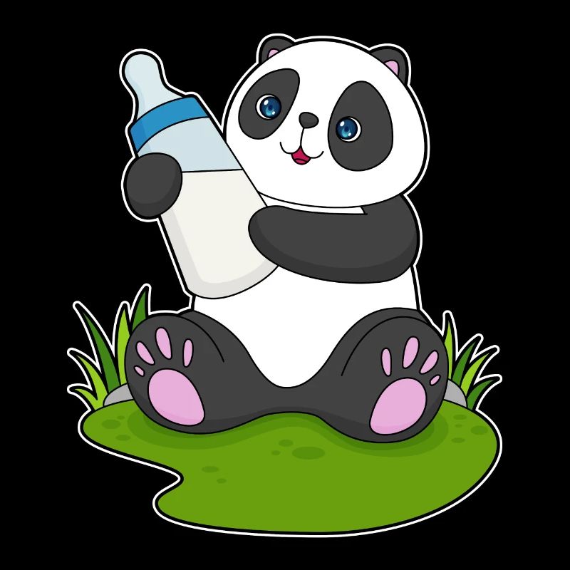 Bouteille de lait Panda