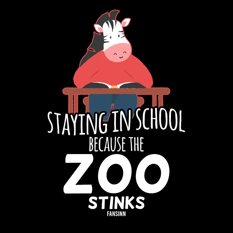 Zebra School Learn Nerd Child