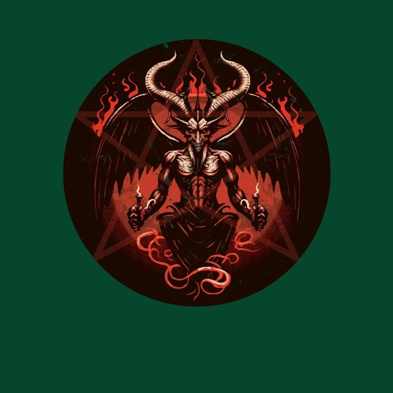 Baphomet Satanisch Occult Devil Pentagramm
