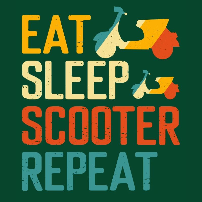 Roller Rollerfahrer Motorroller