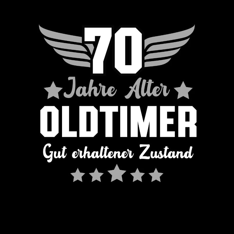 70. Geburtstag Runder Geburtstag Oldtimer Männer