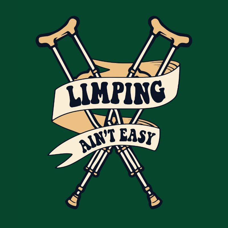 Limping Ain't Easy Broken Finger Broken Bone Bone