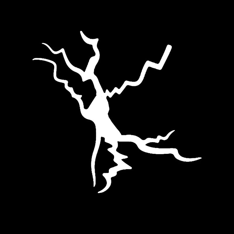 White Crack Split Lightning Decoration