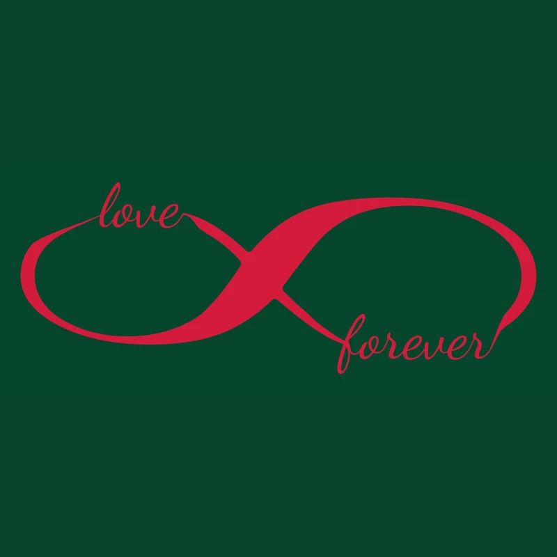 amour pour toujours dans l'infini. L'amour éternel