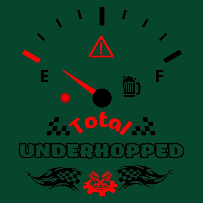 Total Unterhopft Bier Tank Display Tacho
