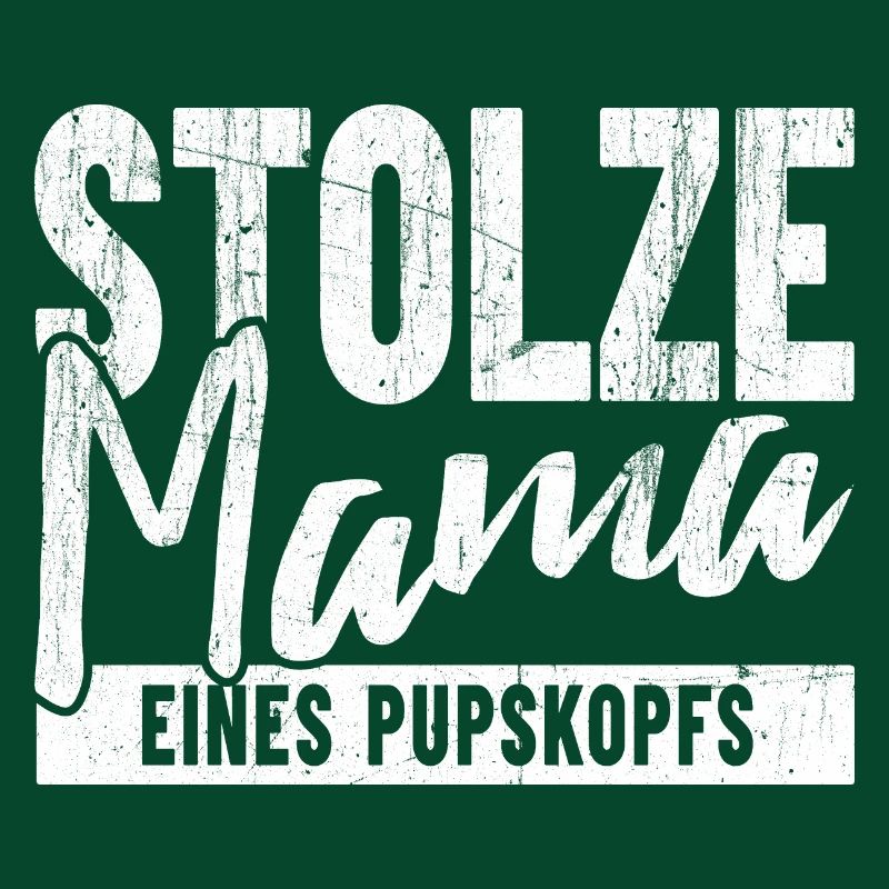 Stolze Mama eines Pupskopf
