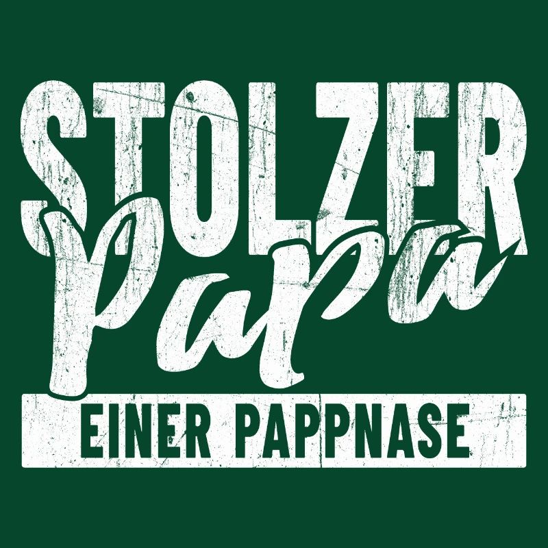 Stolzer Papa einer Pappnase