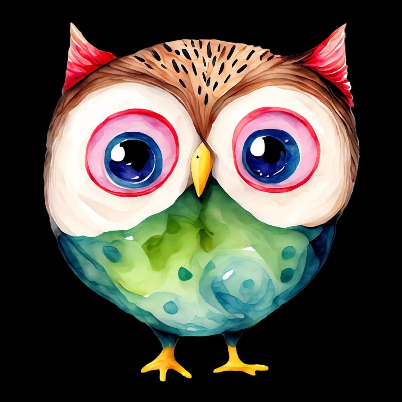 Eule - ein schöner Vogel, ein Symbol der Weisheit